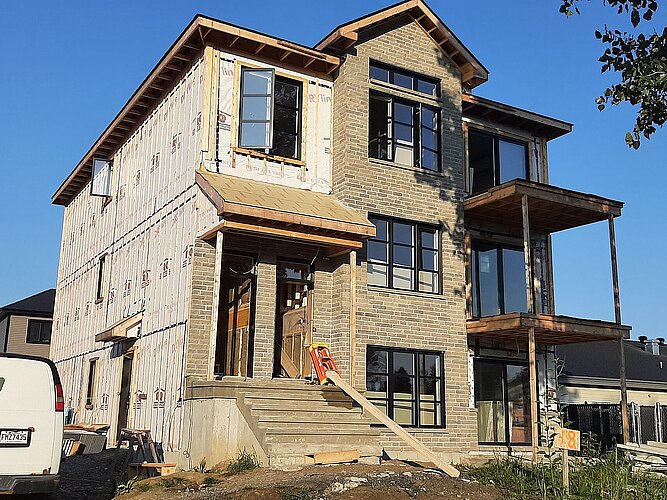 Attestation de conformité des travaux surveillés pour un projet de construction de 6 logements à Les Coteaux pour le compte de Construction St-Pierre